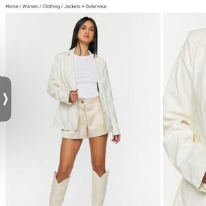 Elegant Cream Women's Blazer